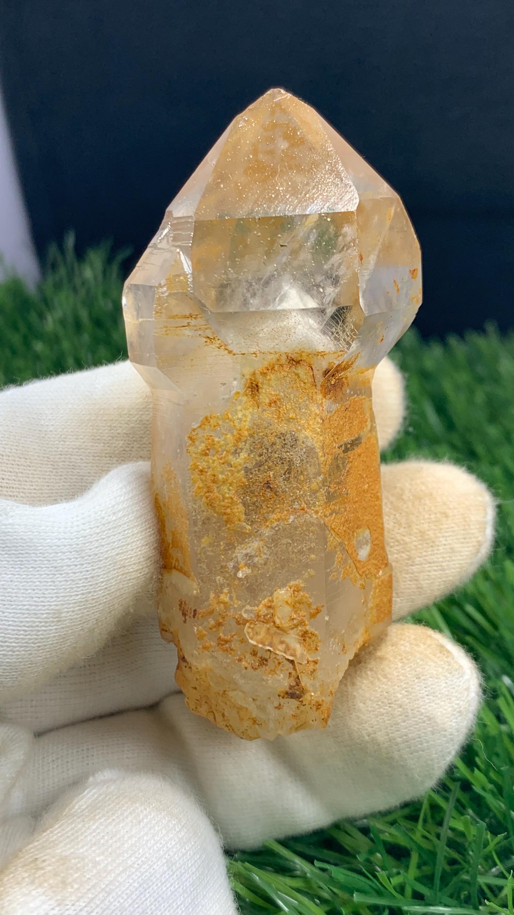 91g天然セプタークォーツクリスタル - アフガニスタン産の希少な