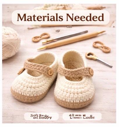 Crochet Baby Booties Pattern PDF for Newborn 0-6 Months | Easy Beginner ...
