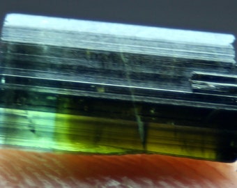 Raw Green Tourmaline Crystal Pendant – 4.50 Ct Untreated Stick, October Birthstone