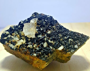 100 g Rare Aegirine Crystal Cluster with Adaloria & Associated Minerals – Natural Collector Specimen from Mohmand Agency, Pakistan