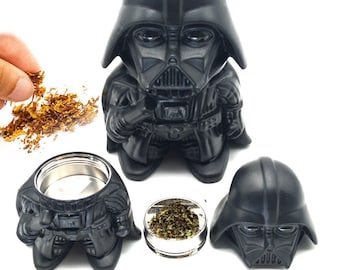 Fox Den Darth Vader Inspired 3 Piece 64Mm Zinc Alloy Herb Tobacco Grinder With P Fox Den Darth Vader Inspired 3 Piece 64Mm Zinc Alloy Herb Tobacco Grinder With P