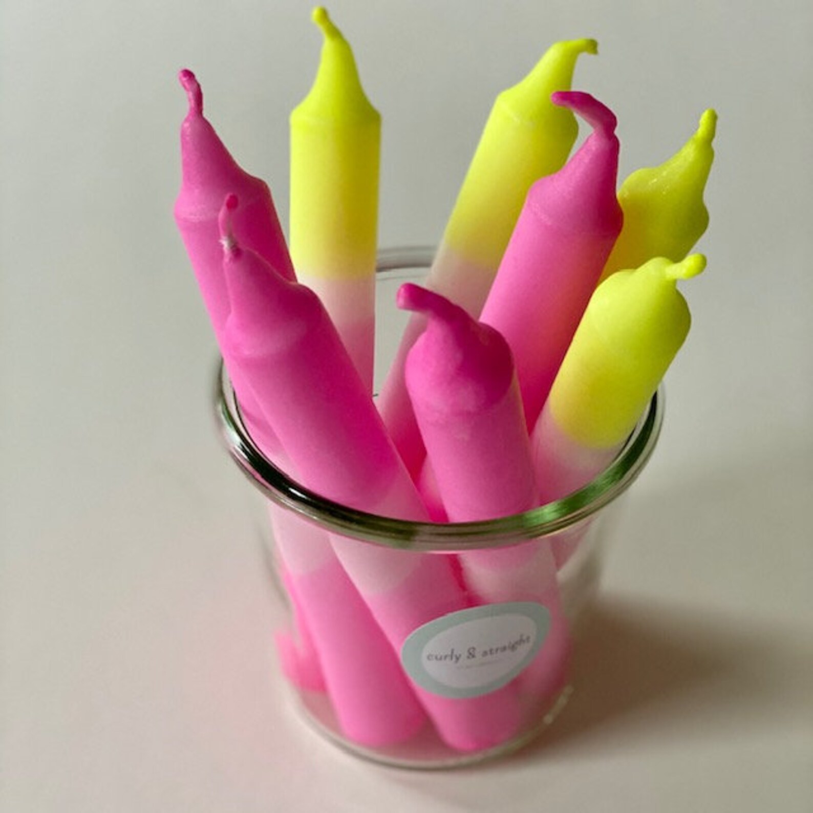 Dip Dye candles set of 4 candles handdipped gradient Etsy