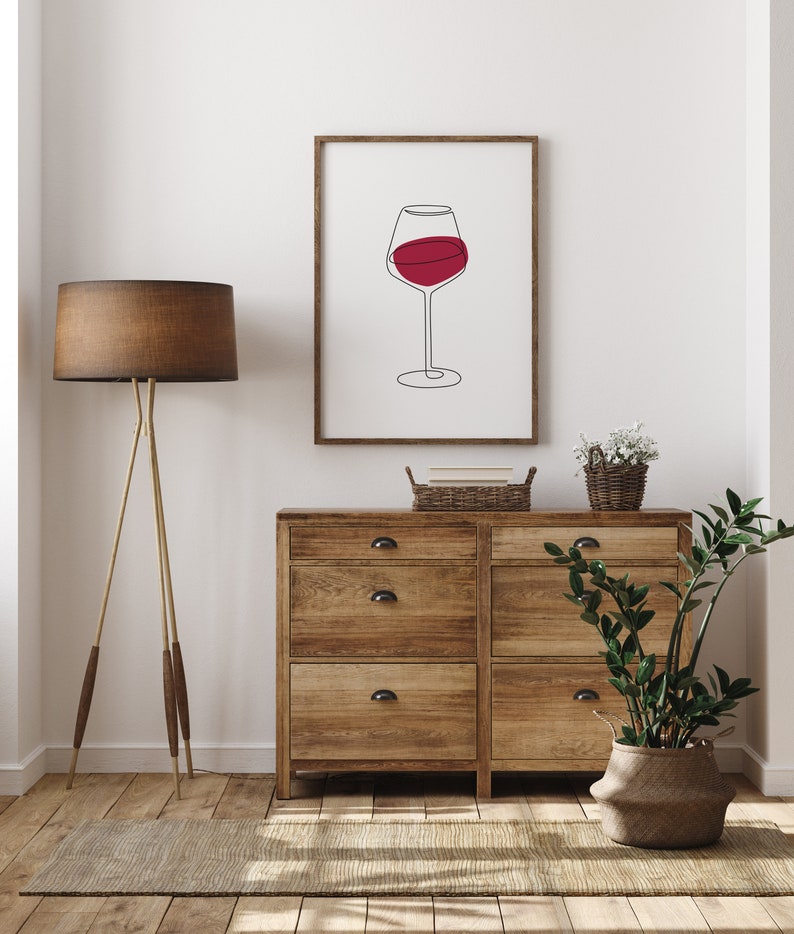 Wine Wall Art Wine Wall Decor Red Wine Wall Art Wine Glass - Etsy
