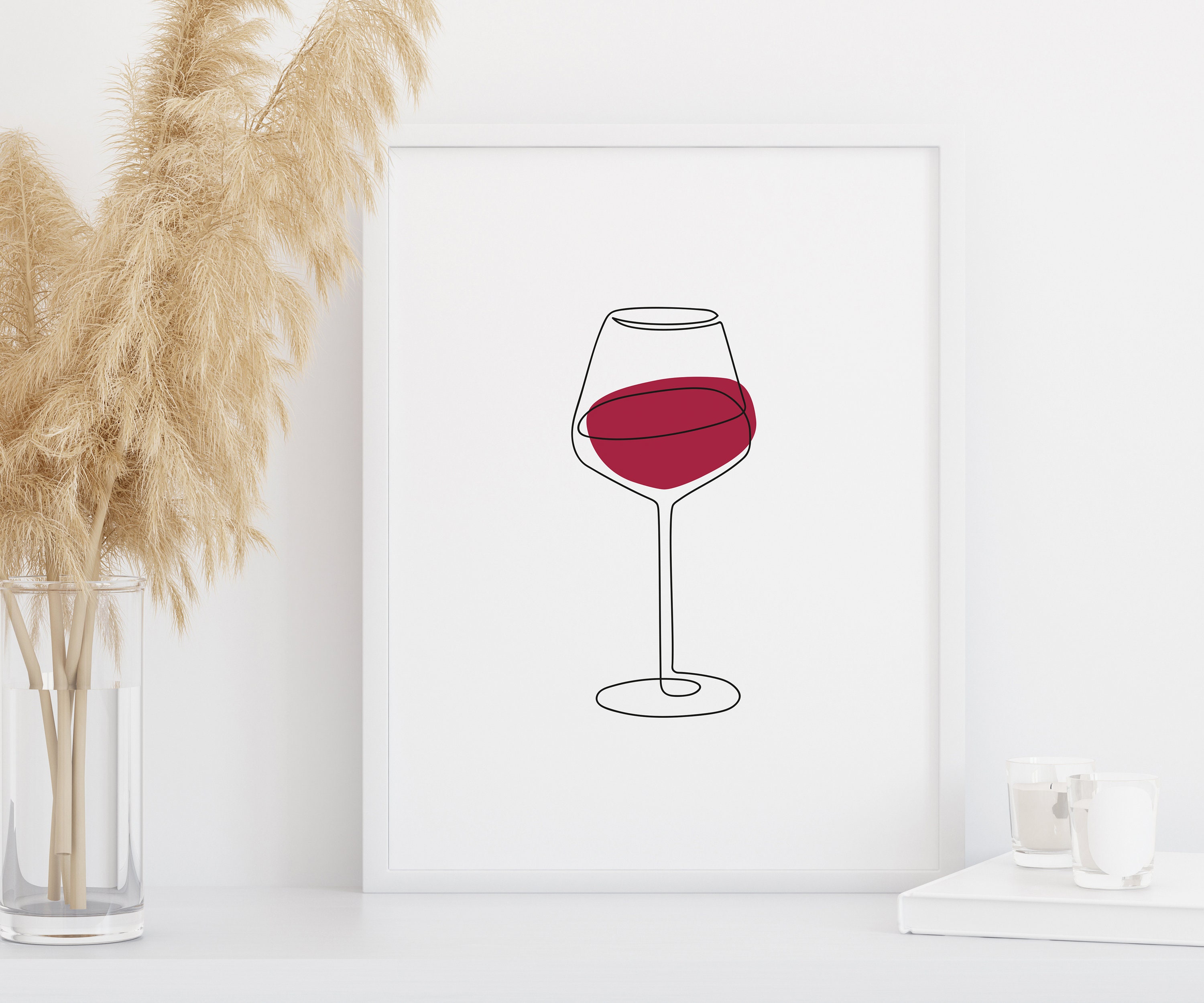 Wine Wall Art Wine Wall Decor Red Wine Wall Art Wine Glass - Etsy