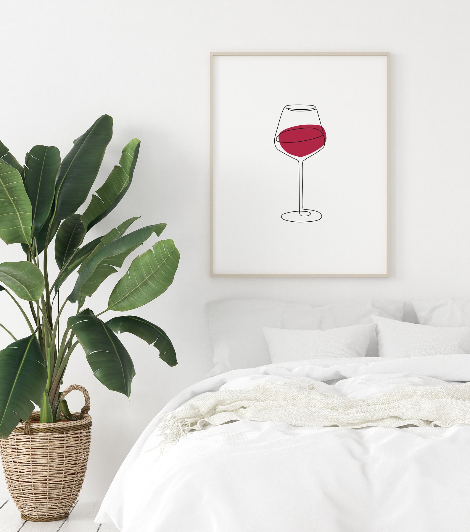 Wine Wall Art, Wine Wall Decor, Red Wine Wall Art, Wine Glass Wall Art, Poster Line Art, Wine ...