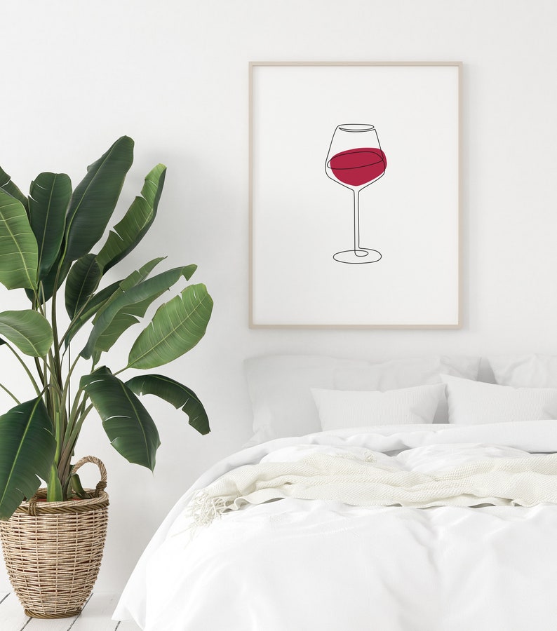 Wine Wall Art Wine Wall Decor Red Wine Wall Art Wine Glass - Etsy