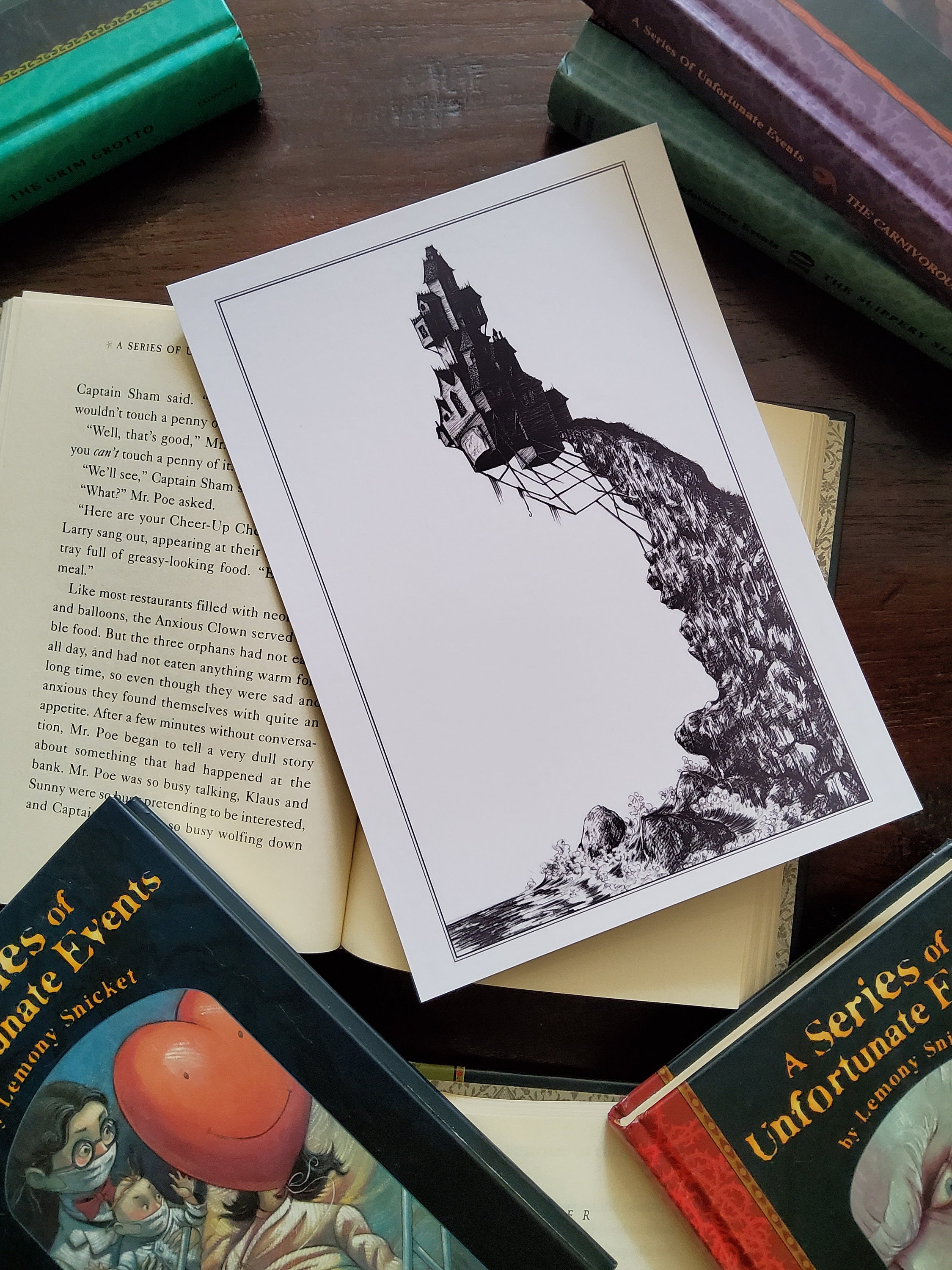 The Wide Window Aunt Josephine's House Print, A Series of Unfortunate