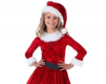 santa dress baby girl