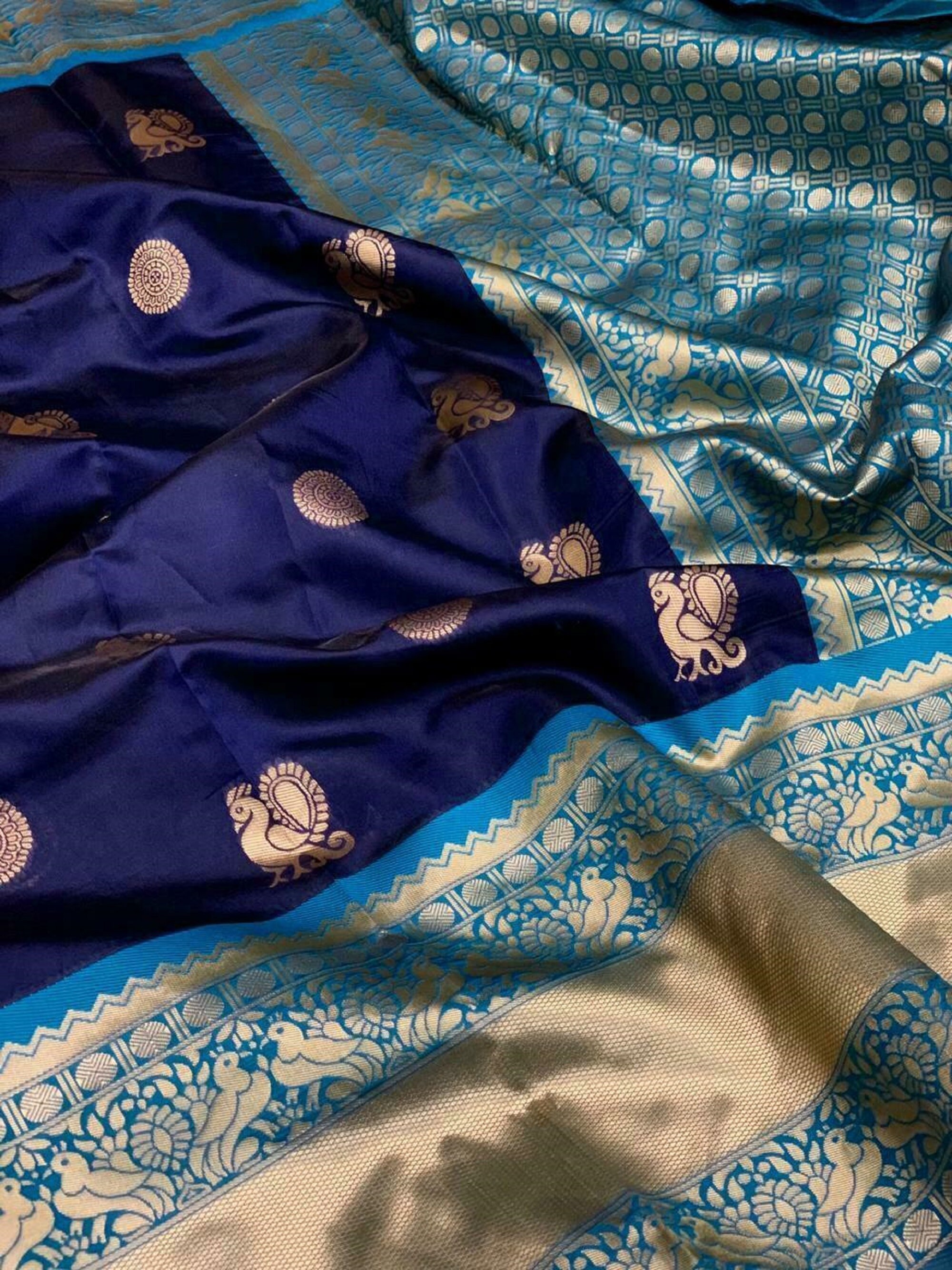 Saree Designer Silk Sari Traditional Kanchipuram Indian Wear - Etsy