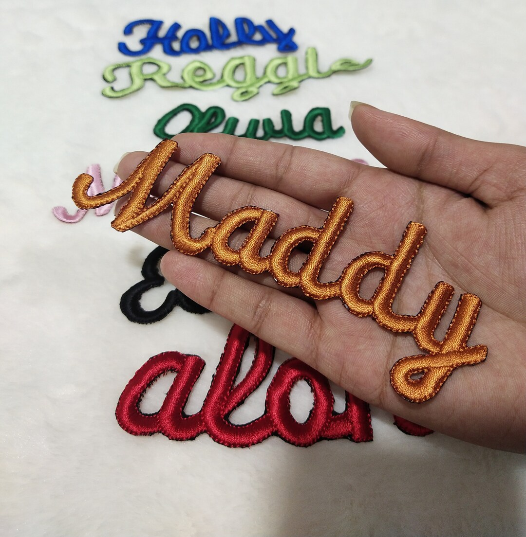 Name Patch Personalized Name Patch Iron on Name Patch Etsy