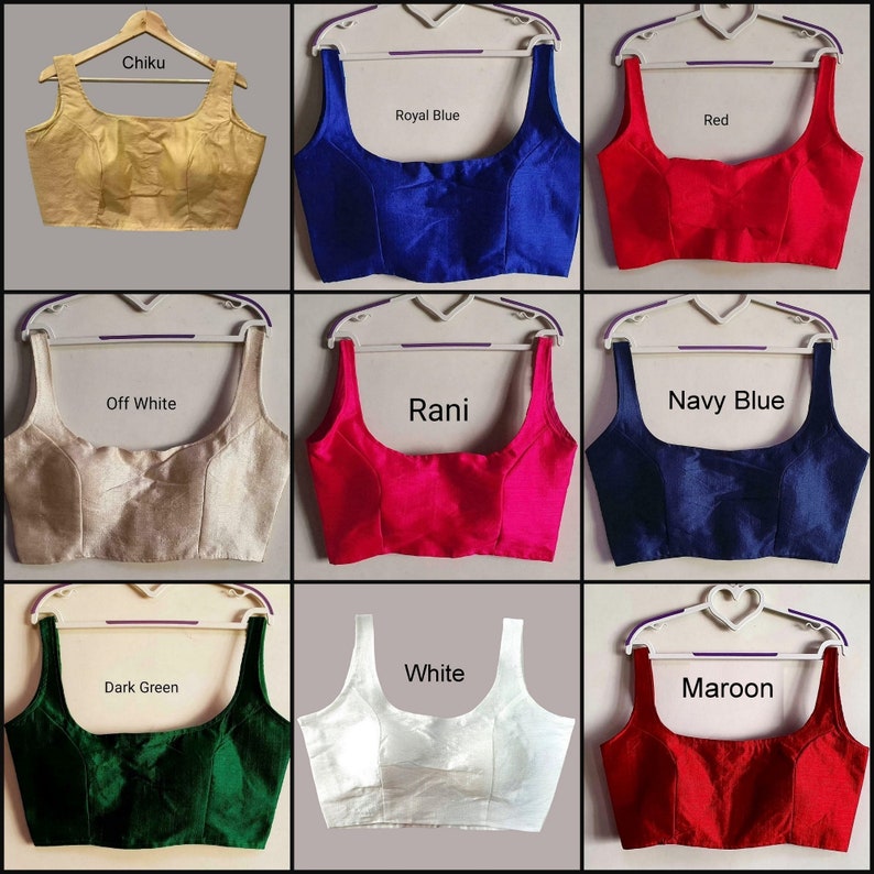 Beautiful Readymade Heavy Phantom Silk Plain Designer Stitched Sari Blouse Choli Top Tunic Women Wear Wedding Wear Party Wear Saree CC