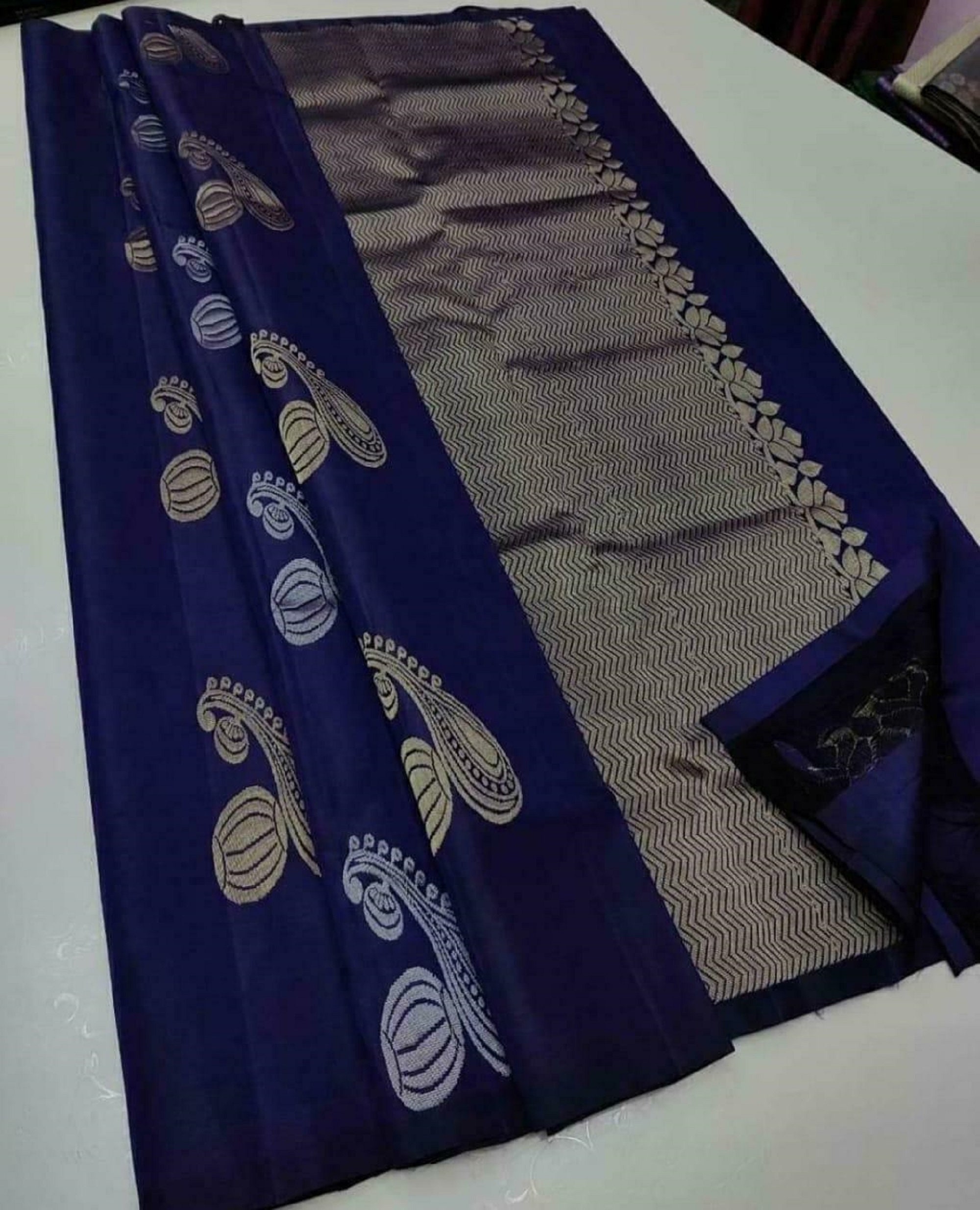 Kanchipuram Silk Designer Saree Wedding Party Wear Indian Sari | Etsy