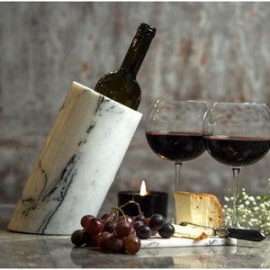 Solid Marble Wine Holder, Bottle Holder, Marble Gift