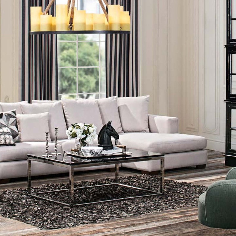 White Marble Coffee Table, Metal Leg Coffee Table Etsy