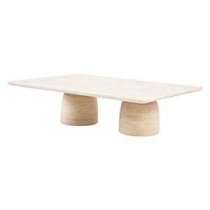 Travertine Coffee Table, Natural Travertine Coffee Table, Living Room Furniture