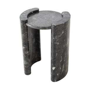 Handmade Marble Side Table | Black or White Marble | Minimalist Luxury End Table | Modern Stone Nightstand | 40x40x60cm