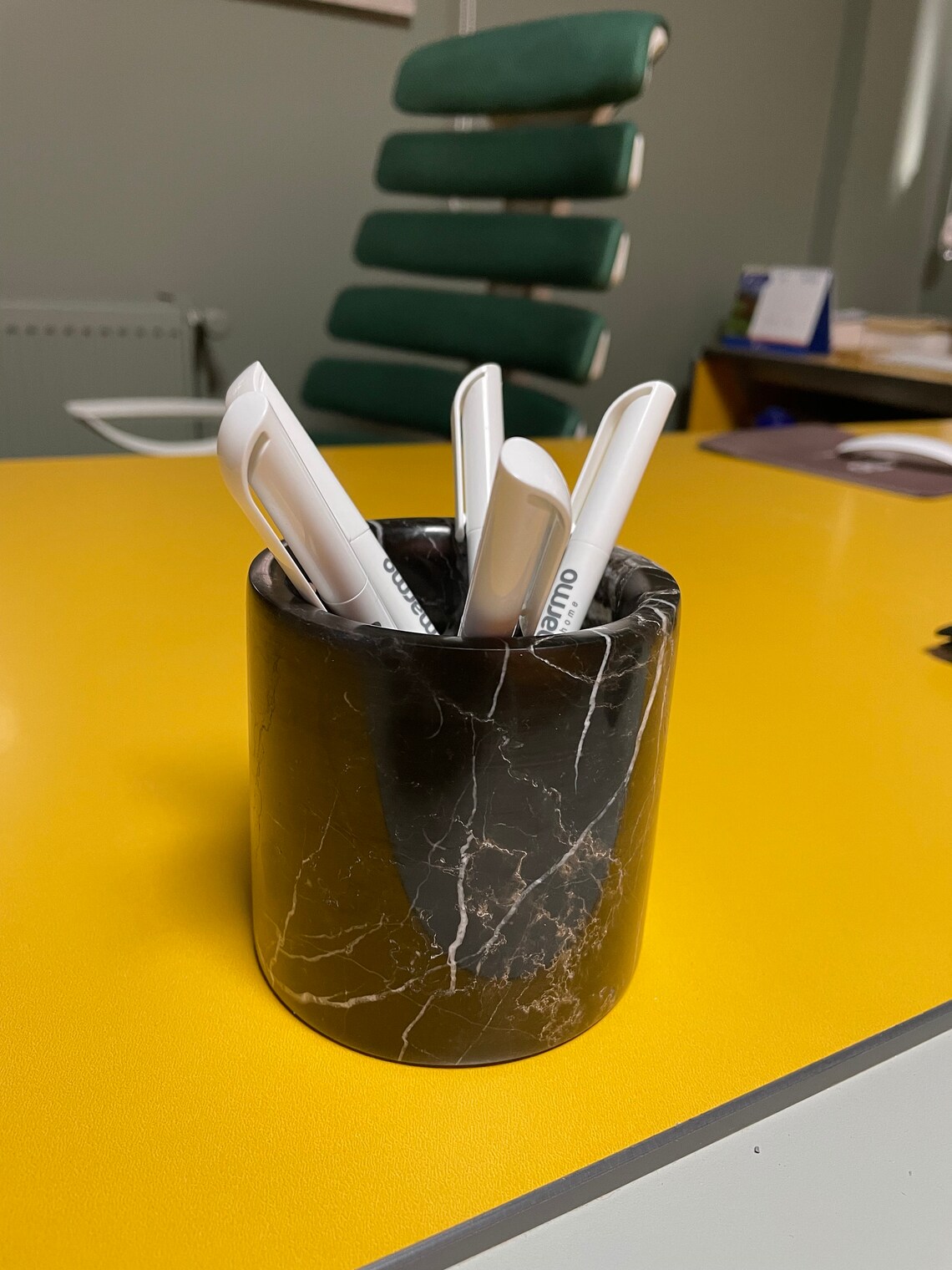 Marble Pencil Holder Pencil Holders for Desk Pencil Holder Etsy