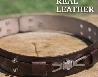 Obi-Wan Kenobi Jedi Belt | Full Grain Leather | Star Wars Cosplay Belt | Screen Accurate Replica | Handmade Jedi Costume