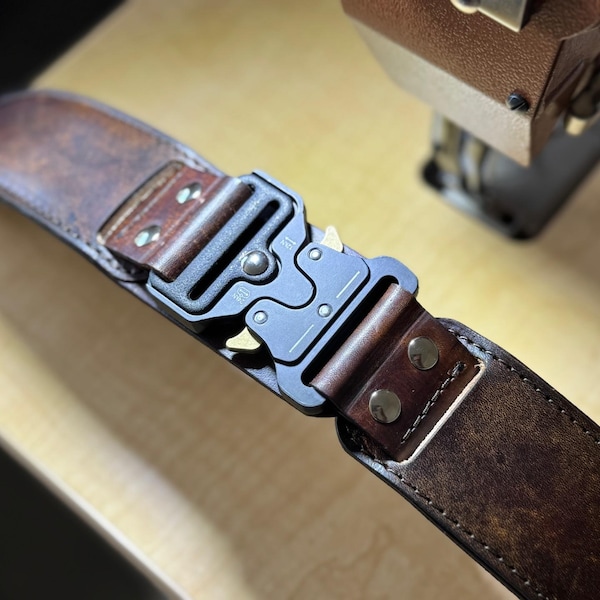 Post-Apocalypse Utility Belt | Wasteland Weekend Leather Belt | Mad Max Costume Gear | Handmade Full Grain Leather