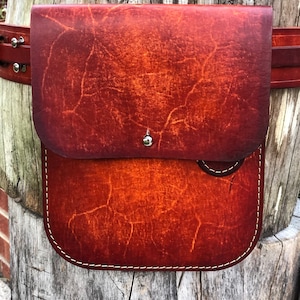 Belt Accessory Pouch - Jedi, Sporran, utility, kidney pouch. 100% Full Grain Leather
