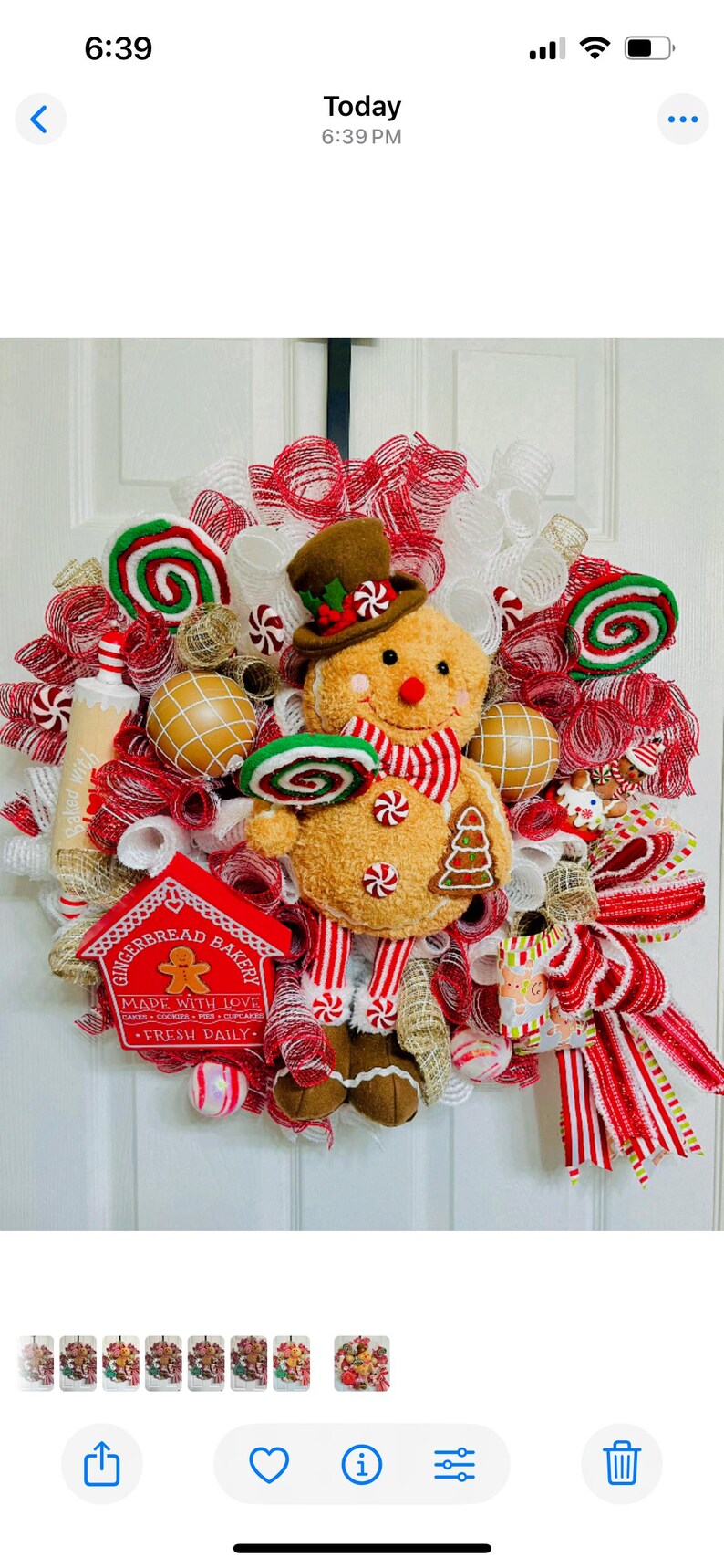 Gingerbread Bakery Gingerbread Boy Wreath. - Etsy