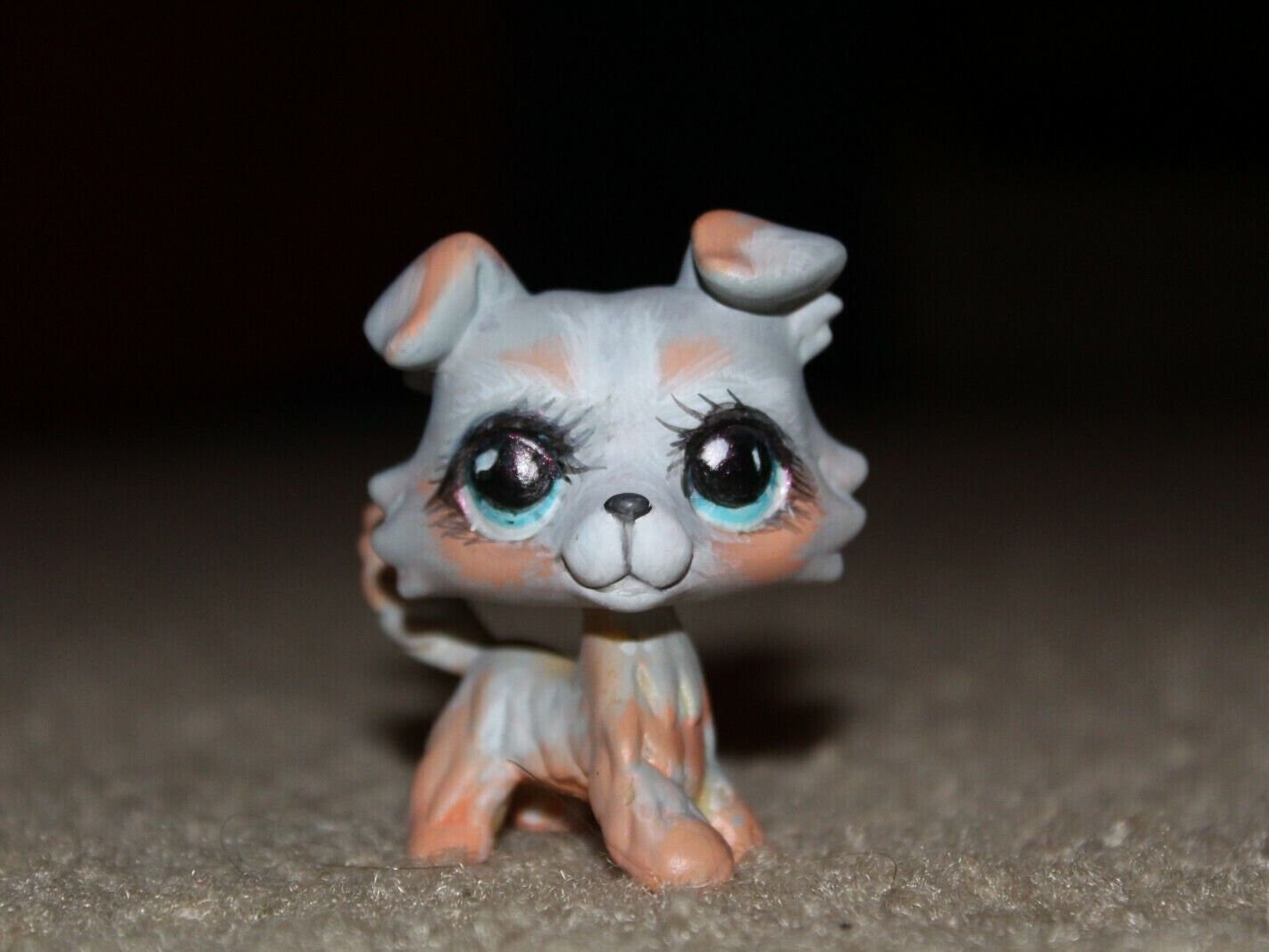 LPS Littlest Pet Shop Custom Beautiful Gala Collie Dog Ooak Custom