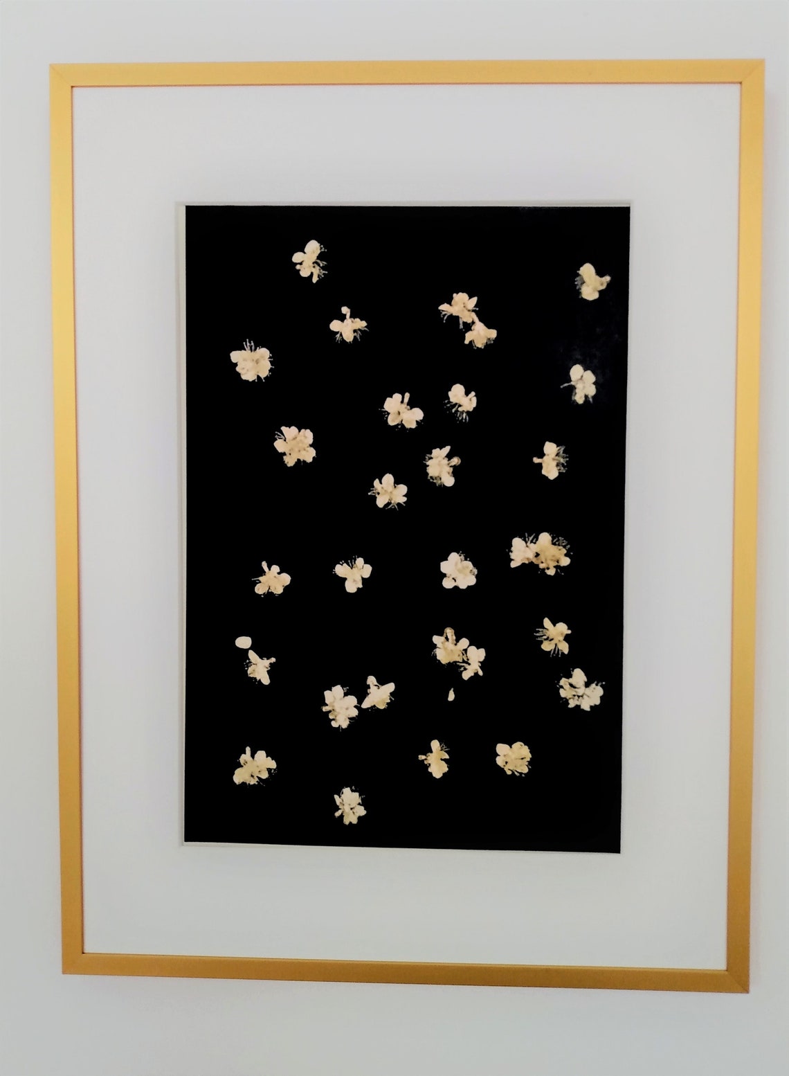 Japanese Style Cherry Blossom Monoprint Handmade and - Etsy