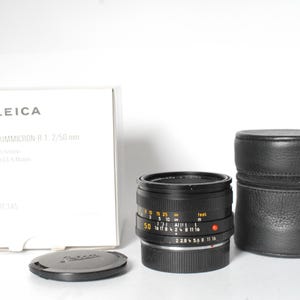 Leica Summicron R 2.0/50 mm, Germany * 11345 ROM * 3841458 * 4190