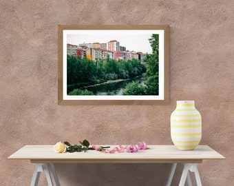 Ourense Miño - Galicia River - Spain Pueblo- Portrait Wall Art Print - Spanish Architecture