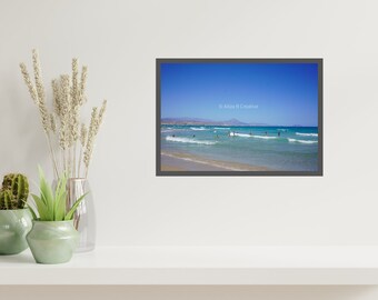 Sunny San Juan - Alicante Beach - Spain Beach- Summer Beach Days - Portrait Wall Art Print -