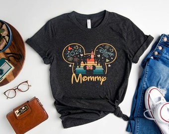 Chemise château Disney pour maman, chemise Disney pour maman, chemise maman souris, t-shirt Minnie mignon, t-shirt graphique Minnie, chemise mickey mouse