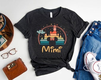 Mimi Mouse-shirt, oma-muis, Disney-familieshirt, Disney-damesshirt, Disney-oma-shirt, Disneyworld-shirt, Disney-shirt