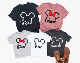 Camisas de la familia Disney, camisas de Disney, camisas del castillo de Disney, camisas familiares de Disney a juego, camisas personalizadas de Disney familia y mujeres P7400