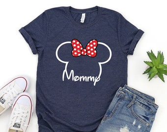 Chemise maman Disney Castle, chemise Disney pour maman, chemise maman souris, tee-shirt Minnie mignon, tee-shirt graphique Minnie, chemise mickey mouse P7400
