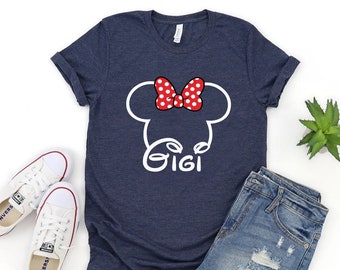 Gigi Mouse-tröja, mormor mus, Disney-familjetröja, dam Disney-tröja, Disney mormorströja, Disneyworld-tröja, Disney-tröja, P7400