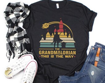 The Grandmalorian, La camisa Nanalorian, Camisas Nana, Camisa Nana divertida, Camisas para mamá, Día de la Madre, Camisa de mujer para abuela