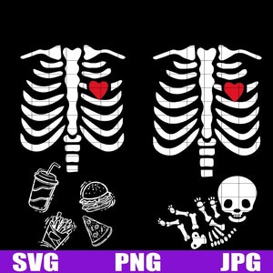 Baby skeleton svg, Pregnancy skeleton svg,skeleton svg,pregnancy svg,halloween skeleton svg,skeleton baby,Matching family halloween skeleton