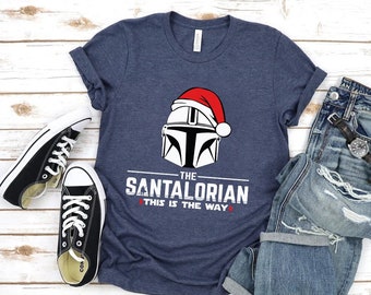 Santaloriansk Star Wars jultröja, Mandaloriansk jultröja, Disney jultröja, Mando jultröja, Dadaloriansk tröja