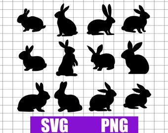 Download Bunny Outline Svg Etsy