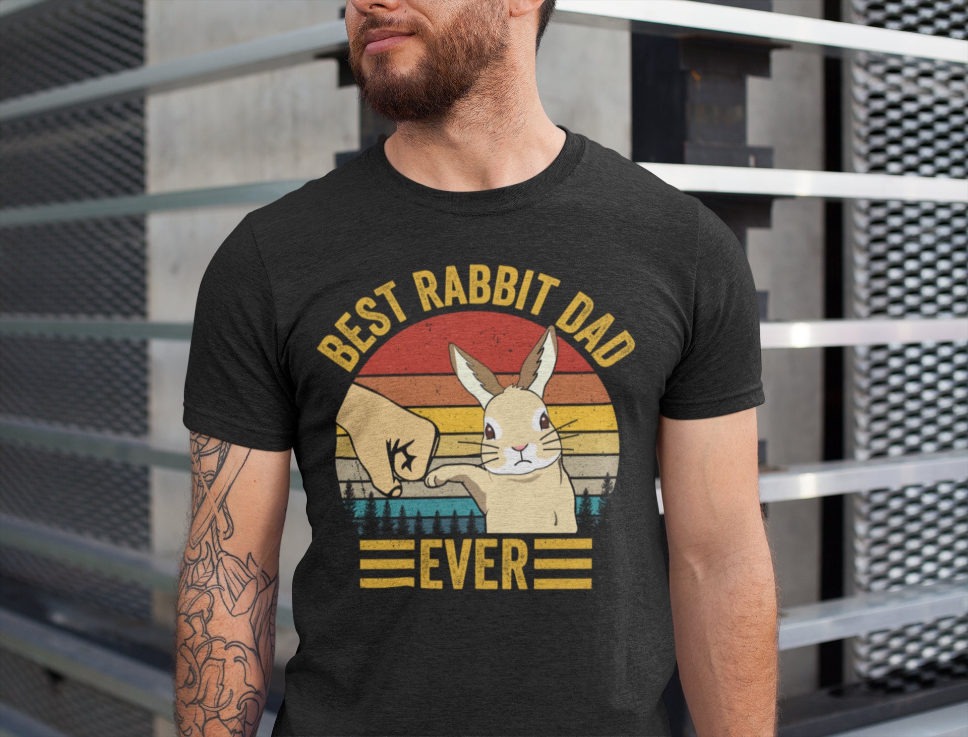 Best Rabbit Dad Ever T-shirt, Best Bunny Dad Ever T-shirt,bunny Dad T ...