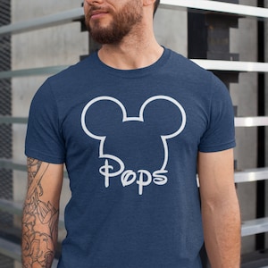 Pops mouse disney shirt, Papa mouse disney shirt, Father&#39;s Day Gift, papa disney tee shirt, disney papa shirt, papa P7400