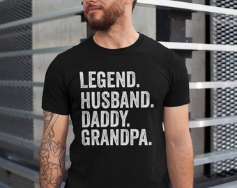 Legende man papa opa shirt, vaderdagcadeaus, aangepaste opa tee, papa shirt, papa T-shirts, man papa shirt, nieuwe papa geschenken