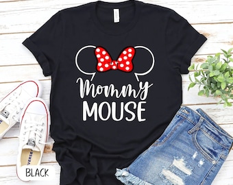 Mommy Disney Castle Shirt, Disney Shirt for Mommy, Mommy Mouse Shirt, Cute Minnie Tee, Minnie Graphic Tee, mickey mouse shirt P7400
