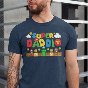 Super Daddio Shirt, Fathers Day Gift, Funny Dad Tshirt, Father Day Shirt, Super Dad Gamer Shirt, Gamer Daddy Shirt, Father Gift Tee