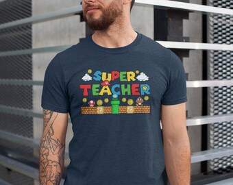 Camiseta de súper maestro, camisa de regalo de maestro de superhéroe, camiseta de regalo de maestro de superhéroe, camisa de traje de maestro, camiseta de regalo del día del maestro
