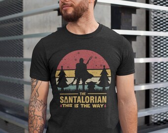 Santaloriansk Star Wars jultröja, Mandaloriansk jultröja, Disney jultröja, Mando jultröja, Dadaloriansk tröja