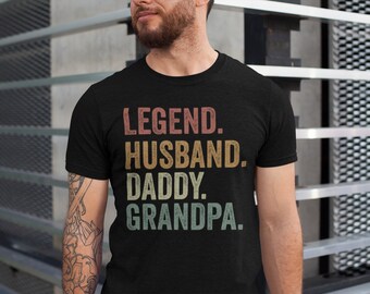 Legende man papa opa shirt, vaderdagcadeaus, aangepaste opa tee, papa shirt, papa T-shirts, man papa shirt, nieuwe papa geschenken