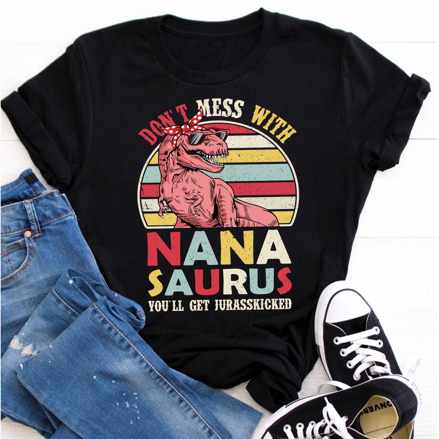 Grandma Saurus Shirt Grandma Dinosaur 