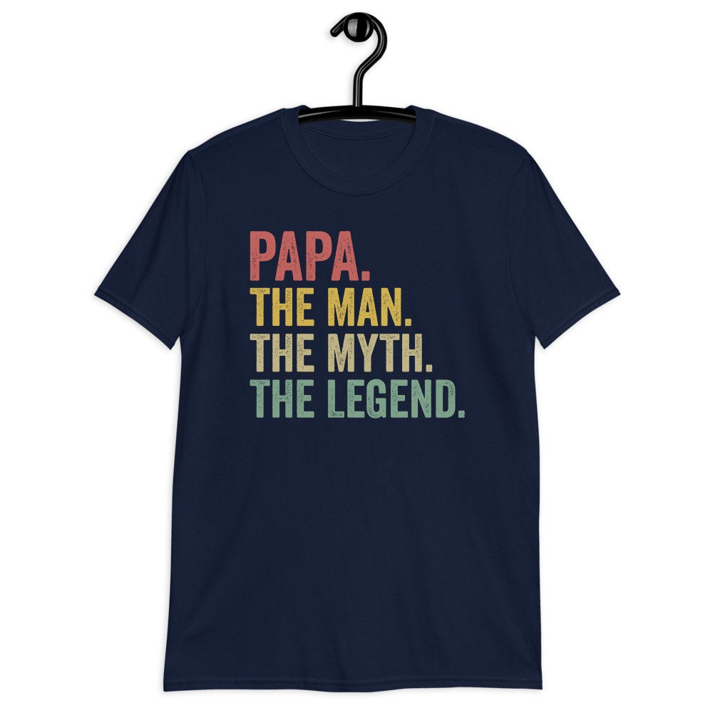 Papa the Man the Myth the Legend Shirt Funny Father's - Etsy