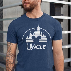 Uncle Mouse Shirt, Disney shirt for men, Disney men&#39;s shirt, Disney uncle shirt, Mickey shirt, Disney family shirt, Disneyland Shirt P7400